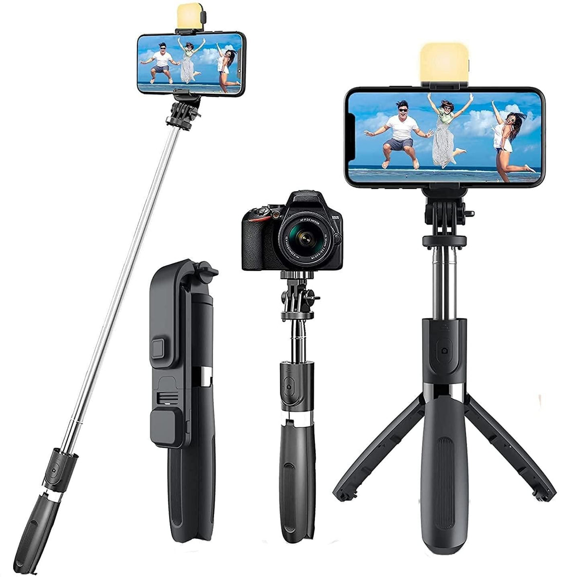 All-in-One Wireless Bluetooth Selfie Stick Tripod