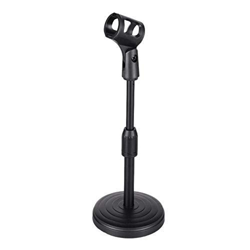 CEUTA® Tabletop Microphone Stand| Extendable 2 Step Table Desktop Microphone Stand Holder Mic Clip| Studio Sound Recording | Mic Microphone Shock Mount Clip Holder - Plastic