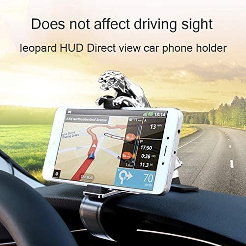 HOJI Car Use Leopard Shape Plastic Phone Clip GPS Navigation Dashboard Holder - (Color May Vary)