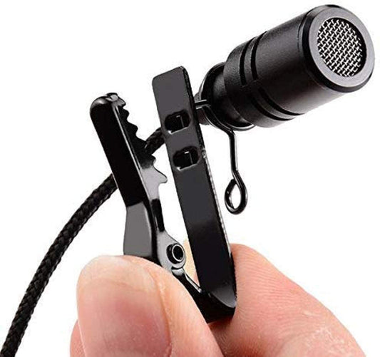CEUTA® Digital Noise Cancellation Clip Collar Mic Condenser for YouTube Video | Interviews | Lectures | News | Travel Videos Mike for Mobile