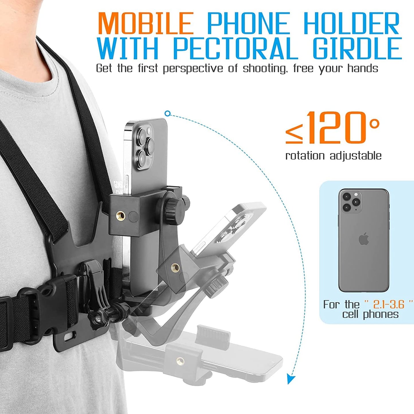 GO PRO Chest Kit For Mobile Phone Holder