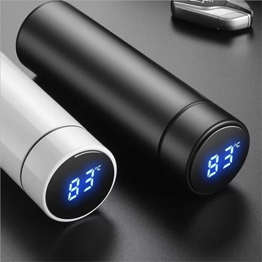 [BLACK] Smart Vacuum Insulated Water Bottle with LED Temperature Display